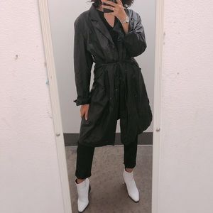 SOLD Awesome Black Trench Coat
